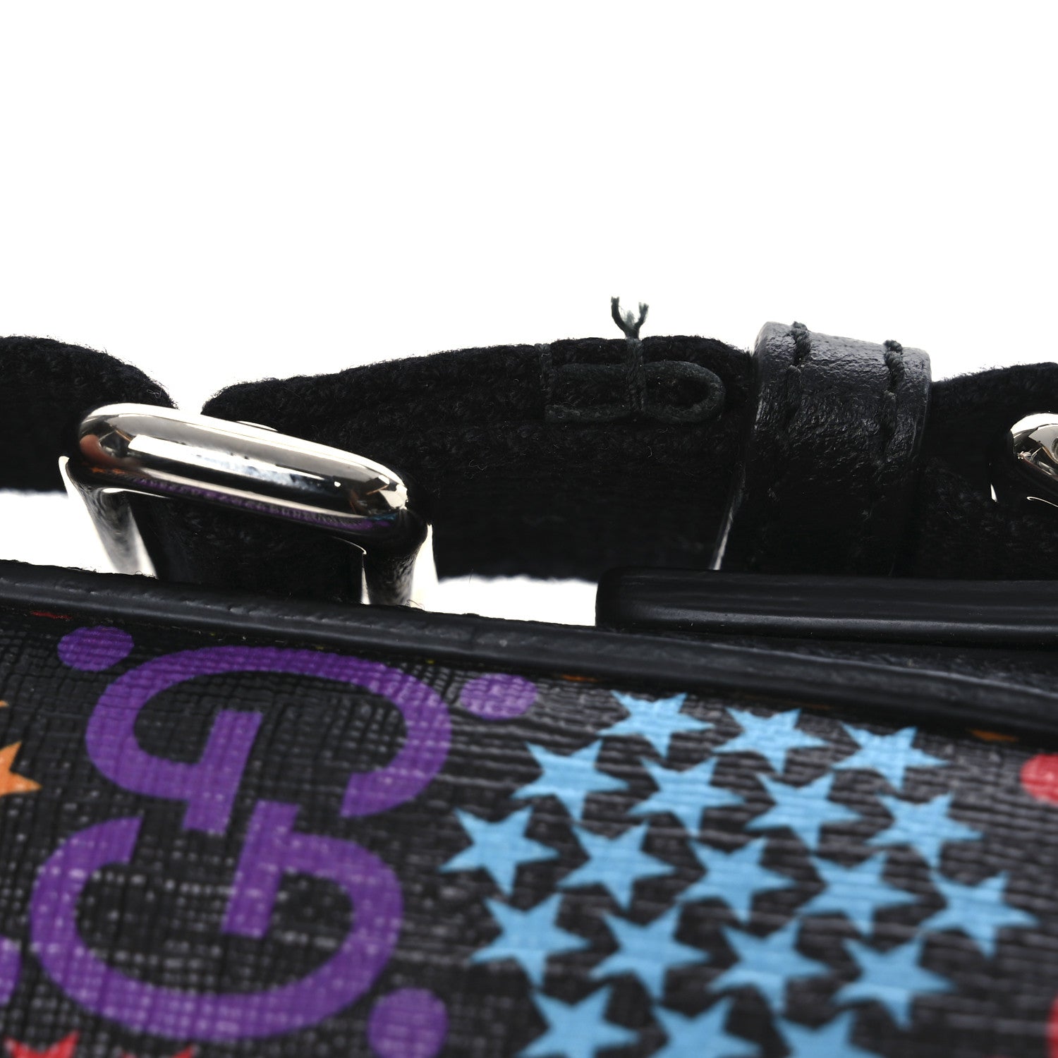 Gucci GG Supreme Monogram Psychedelic Messenger Bag Black 11 of 12