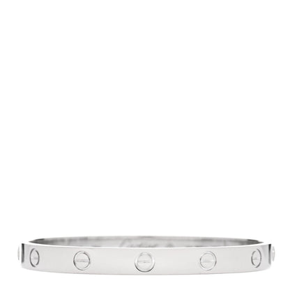 Cartier 18K White Gold LOVE Bracelet 17 1 of 5
