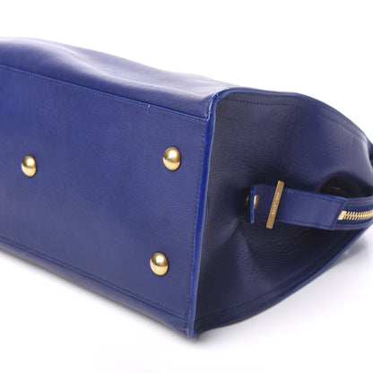 Saint Laurent Calfskin Small Classic Y Cabas Navy 6 of 8