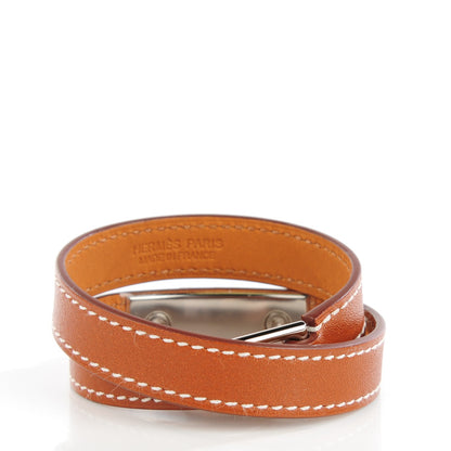 Hermes Barenia Rivale Double Tour XS Bracelet Fauve 3 of 8