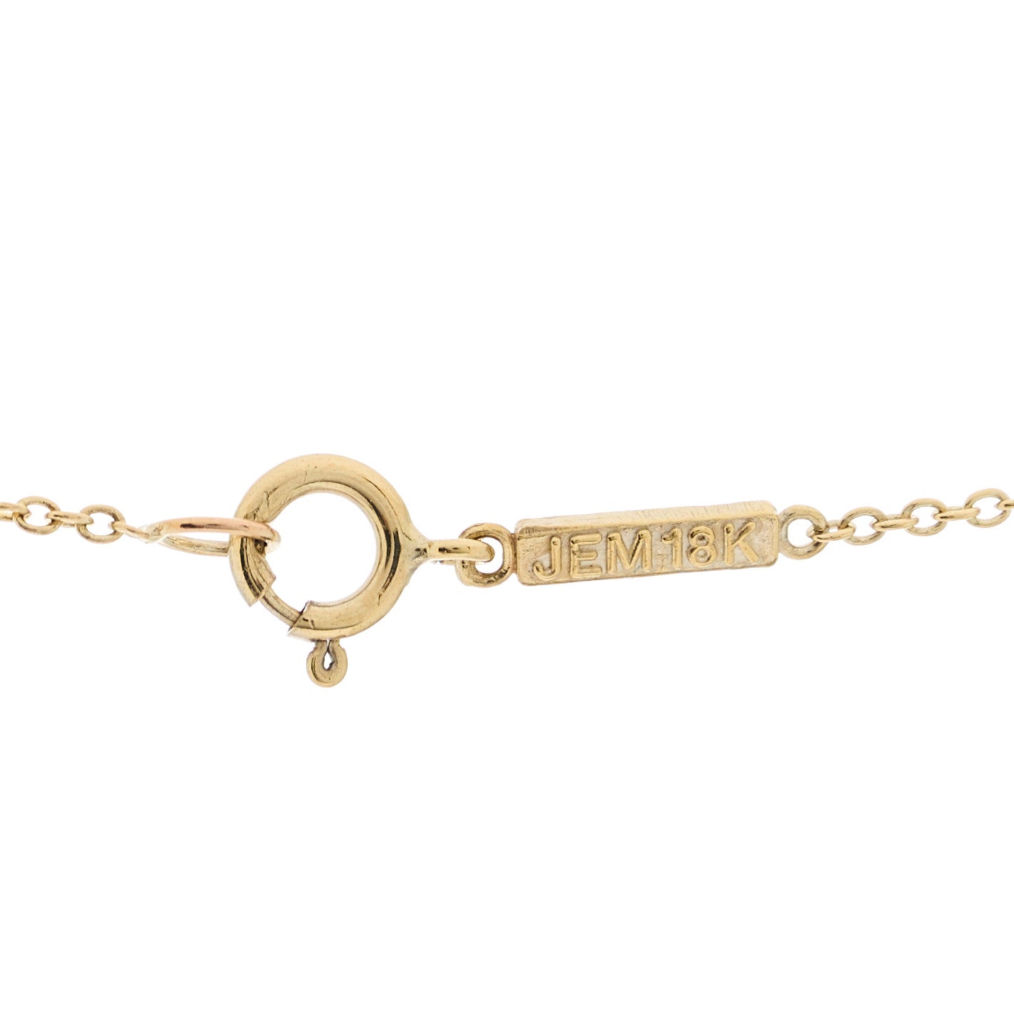 Jennifer Meyer 18K Yellow Gold Diamond Curved Stick Pendant Necklace 4 of 4