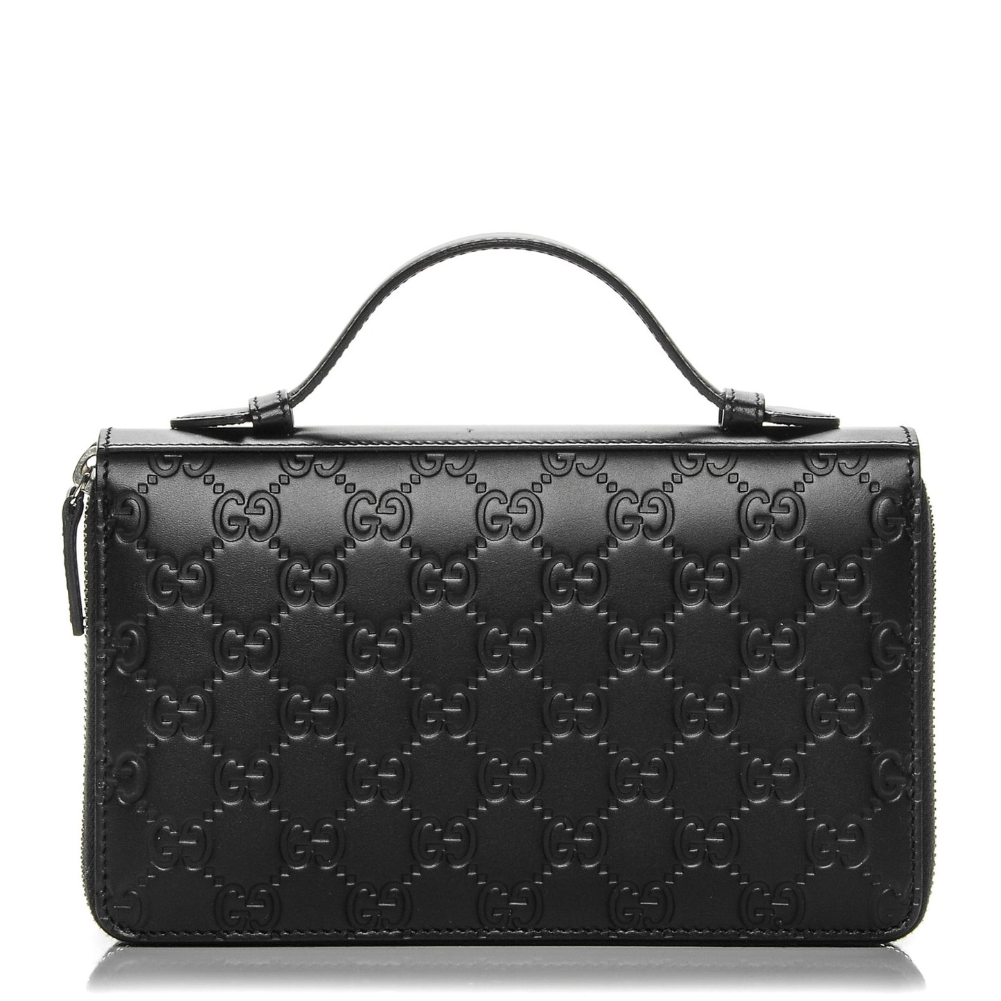 Guccissima Signature Travel Document Case Black
