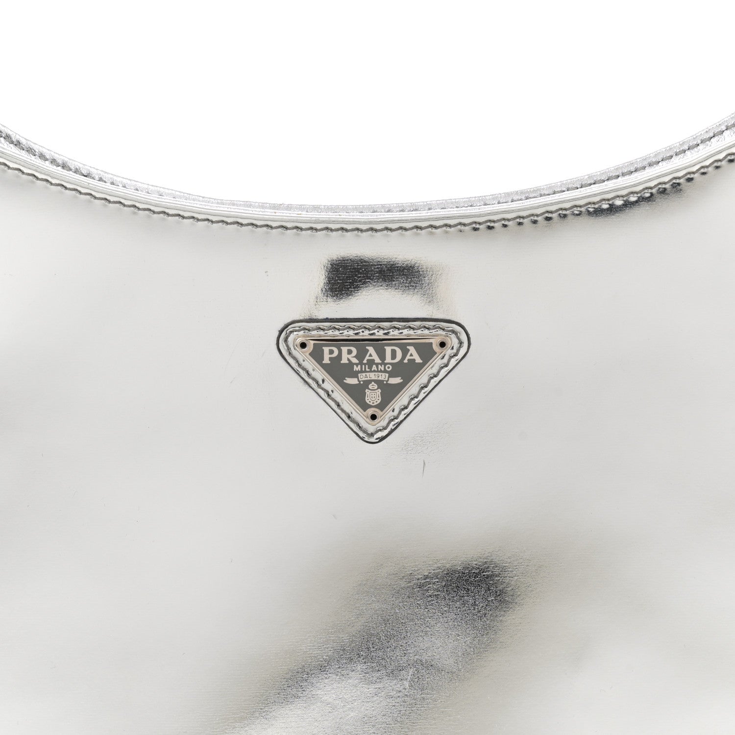 Prada Spazzolato Cleo Shoulder Bag Argento 8 of 10