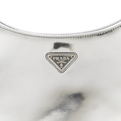 Prada Spazzolato Cleo Shoulder Bag Argento 8 of 10