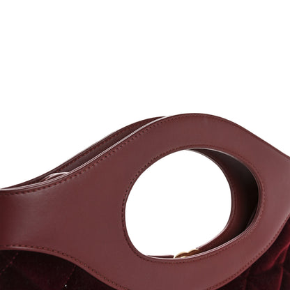 Chanel Velvet Lambskin Quilted Small 31 Shopping Bag Burgundy 13 of 13