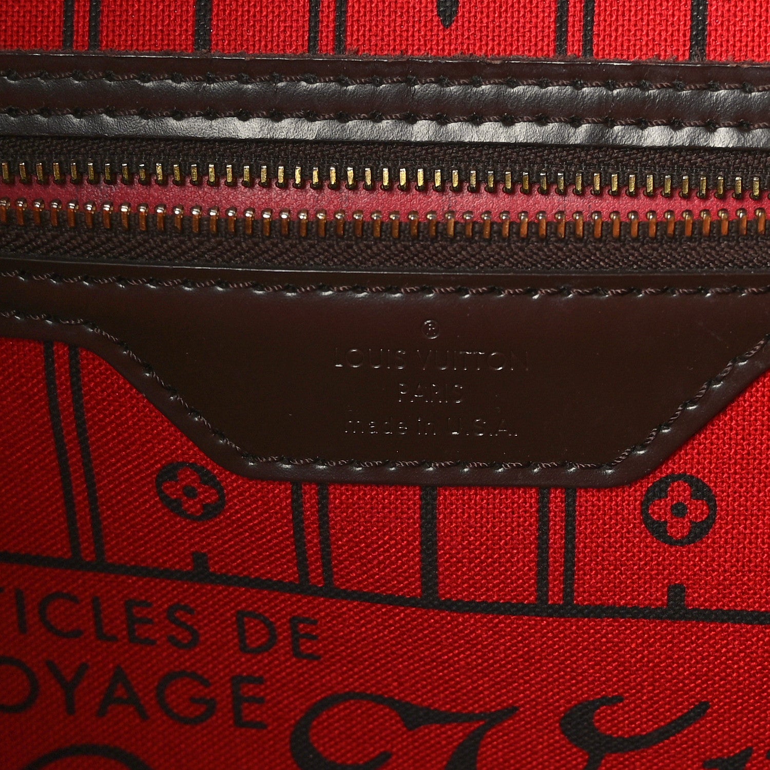 Louis Vuitton Damier Ebene Neverfull MM 6 of 9