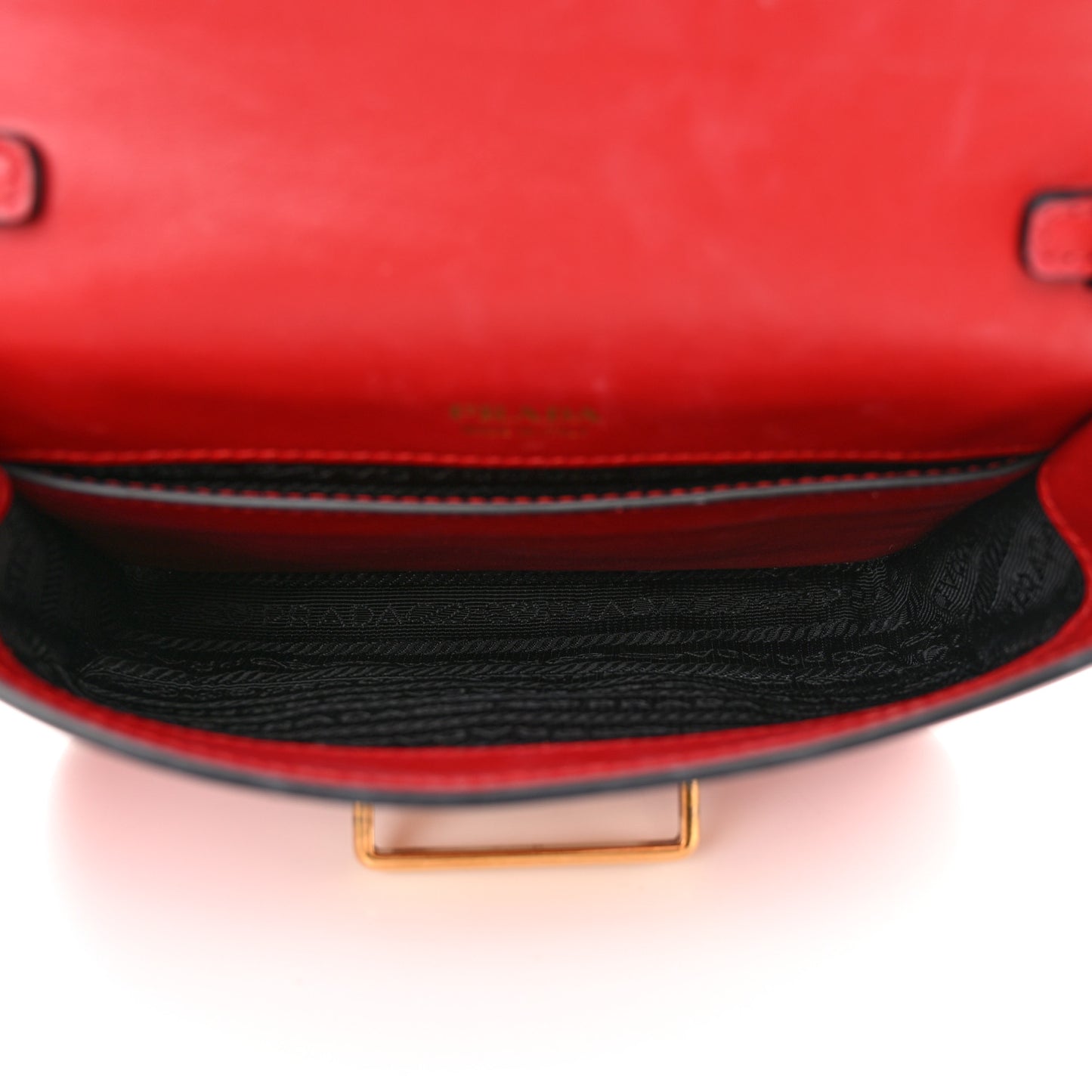 Saffiano City Calf Cahier Belt Bag Fuoco Black