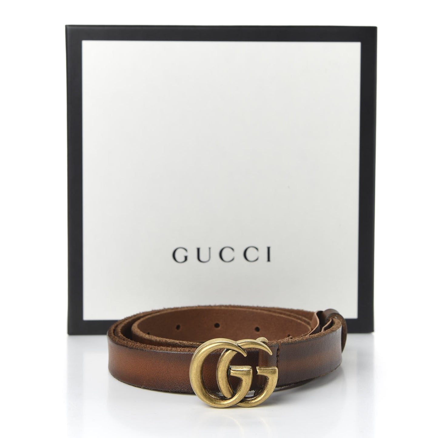 Faded Calfskin Double G 20mm Belt 90 36 Cuir