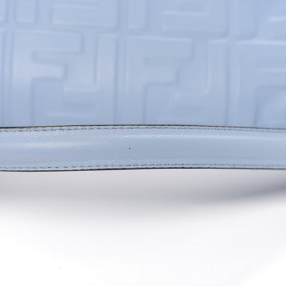 Fendi Nappa FF 1974 Embossed Baguette Azzurro Baby 8 of 9