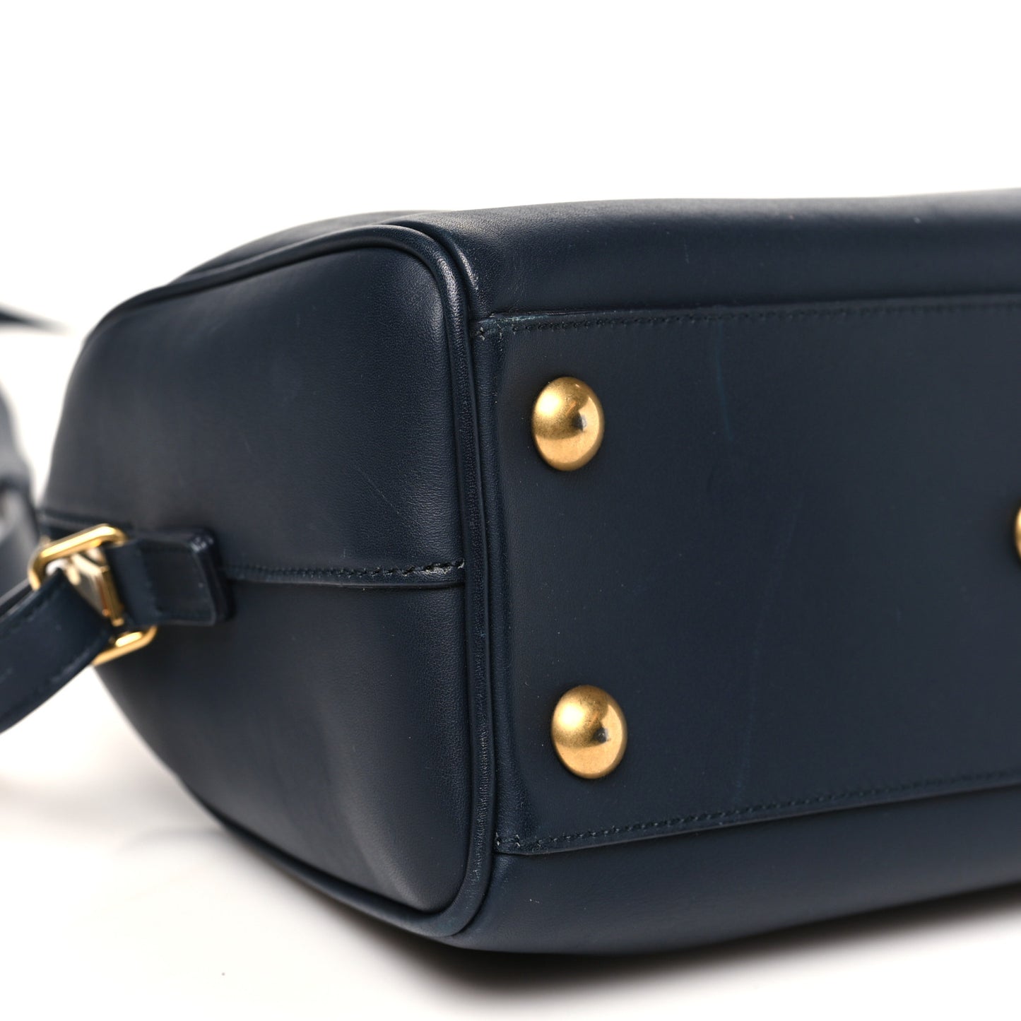 Calfskin Classic Baby Duffle Navy Blue