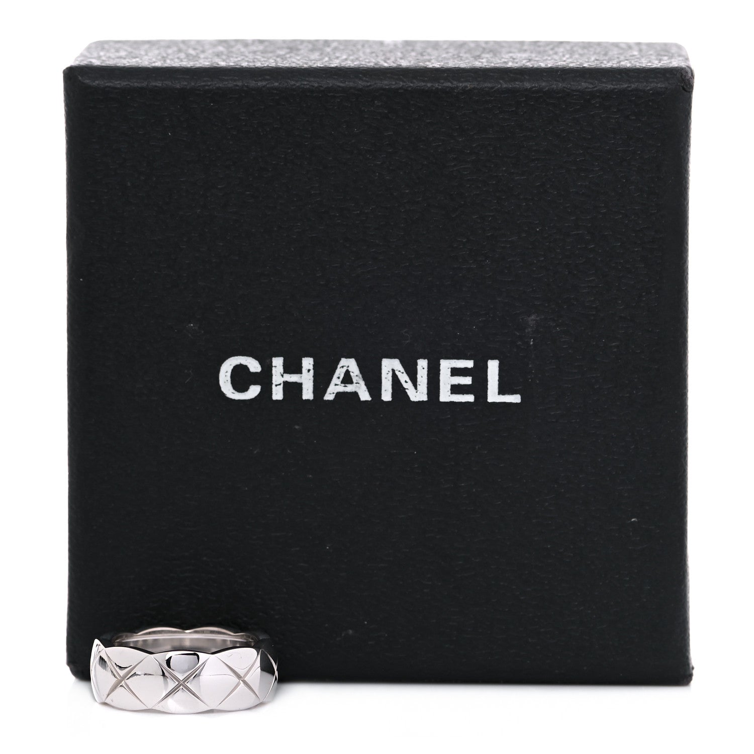 Chanel 18K White Gold Small Coco Crush Ring 49 5 5 of 5