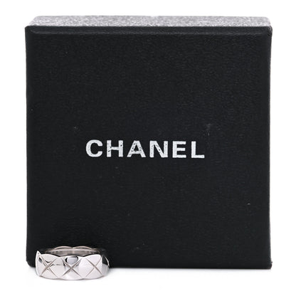 Chanel 18K White Gold Small Coco Crush Ring 49 5 5 of 5