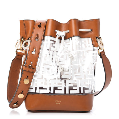 Fendi TPU FF Vitello Aura F is Fendi Grande Mon Tresor Bucket Bag White Cuoio 1 of 11