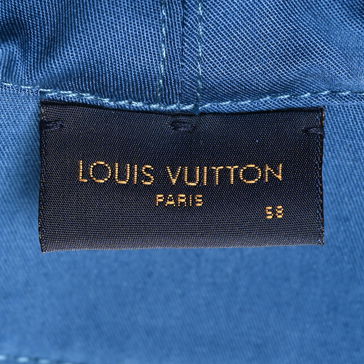 Monogram Denim Transformable Bob Bucket Hat 58 Blue