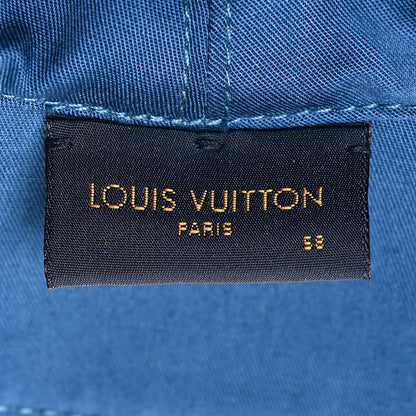 Louis Vuitton Monogram Denim Transformable Bob Bucket Hat 58 Blue 8 of 8