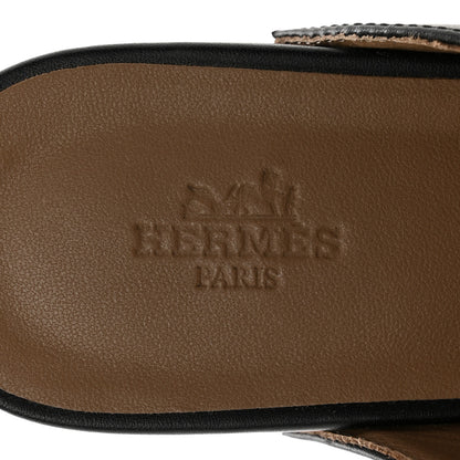 Hermes Calfskin Carlotta Mules 35 Black 7 of 11