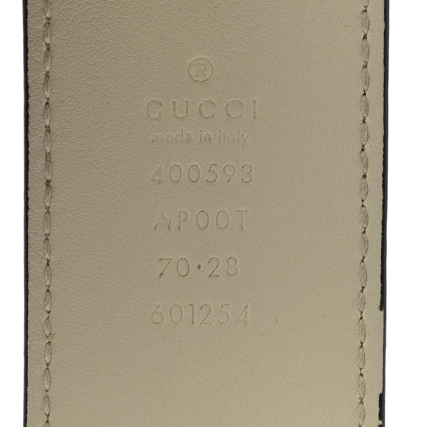 Calfskin Double G 40mm Belt 70 28 Mystic White