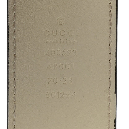 Gucci Calfskin Double G 40mm Belt 70 28 Mystic White 3 of 3