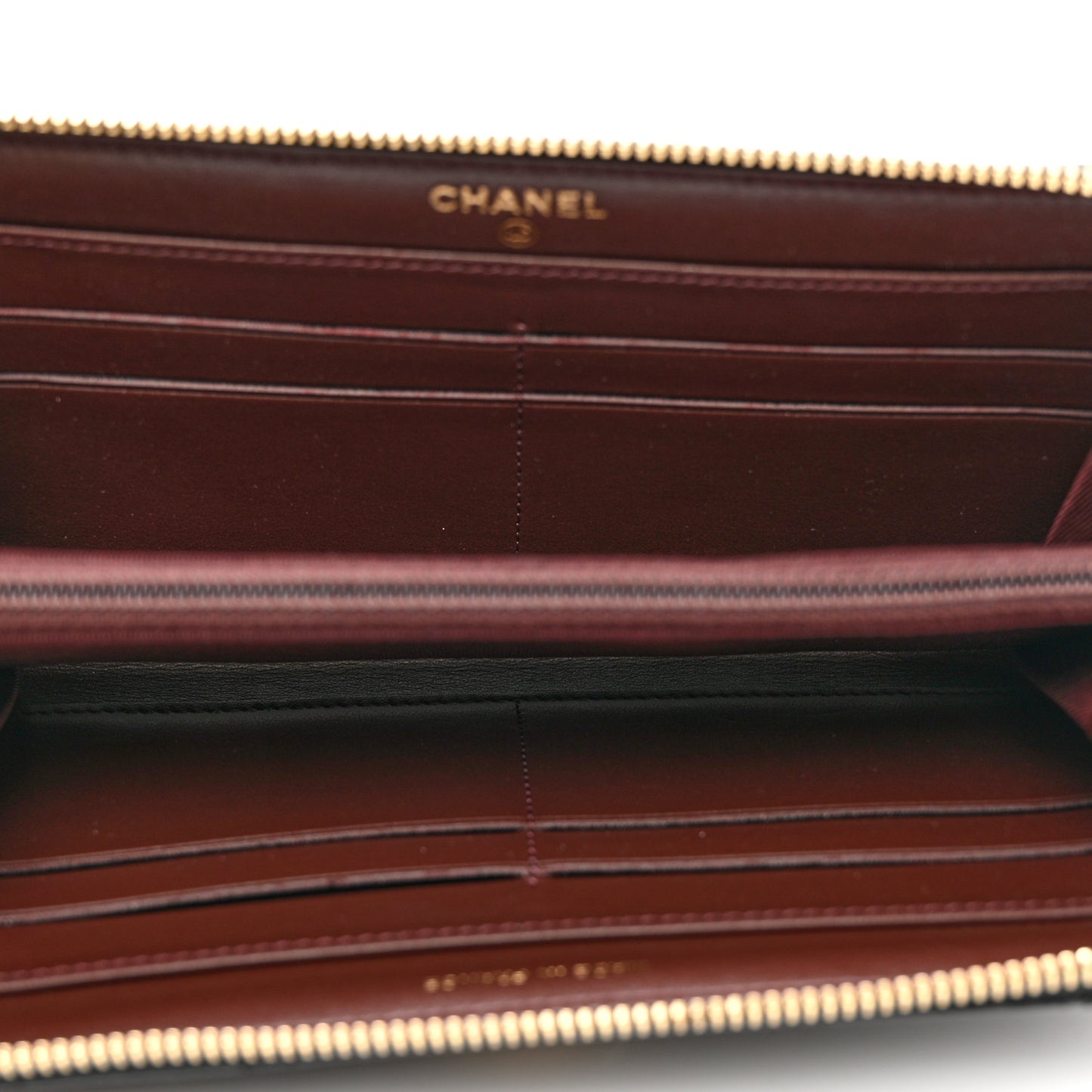 Caviar Quilted Large Gusset Zip Around Wallet Black