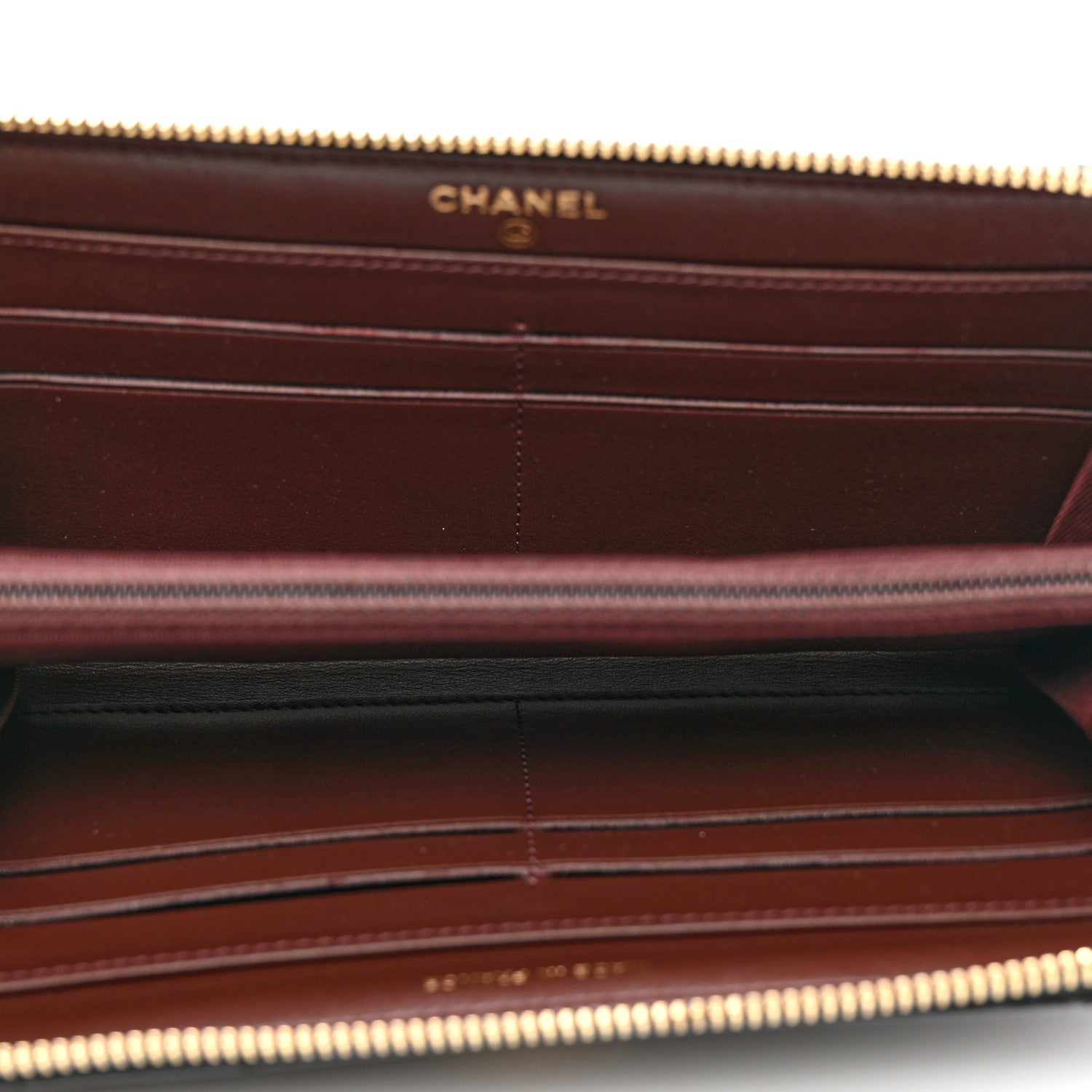Chanel Caviar Quilted Large Gusset Zip Around Wallet Black 5 of 9