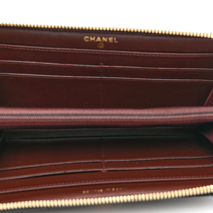 Chanel Caviar Quilted Large Gusset Zip Around Wallet Black 5 of 9