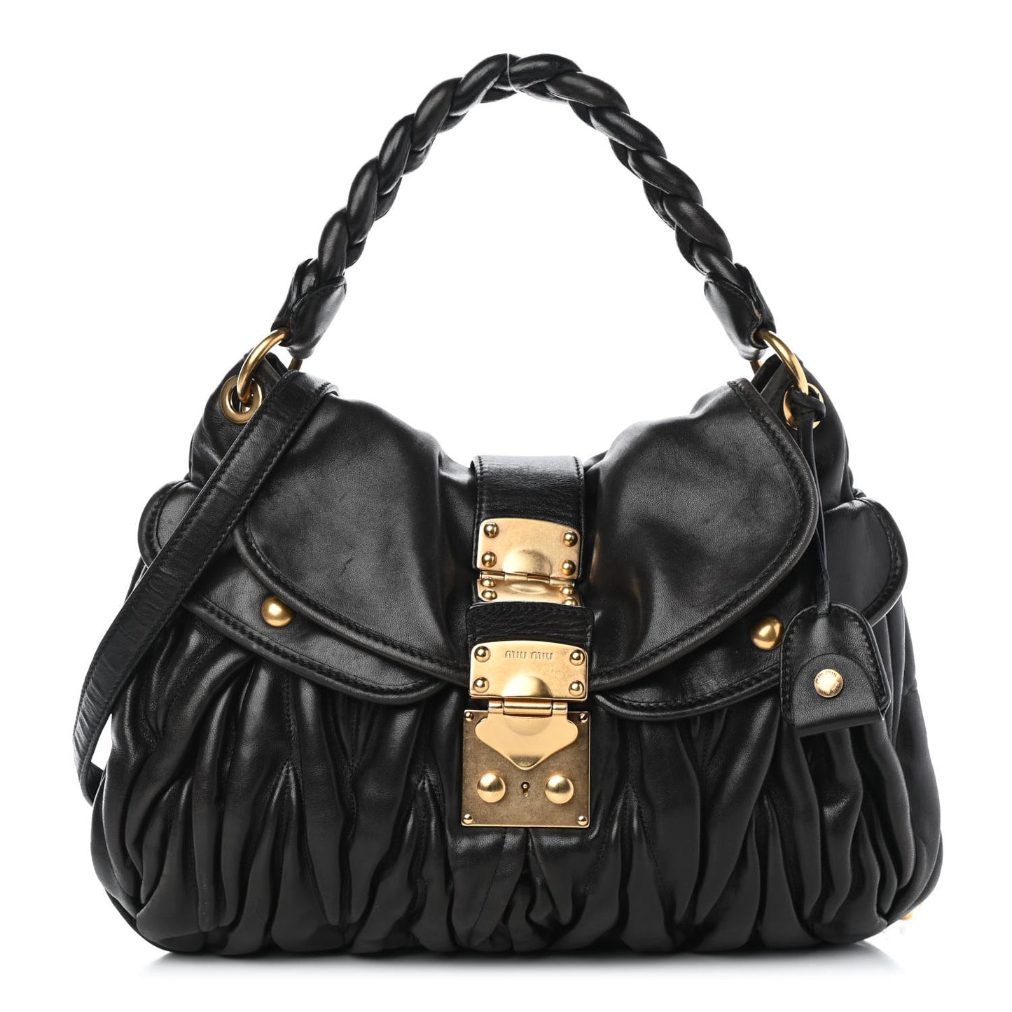 Nappa Matelasse Coffer Hobo Black