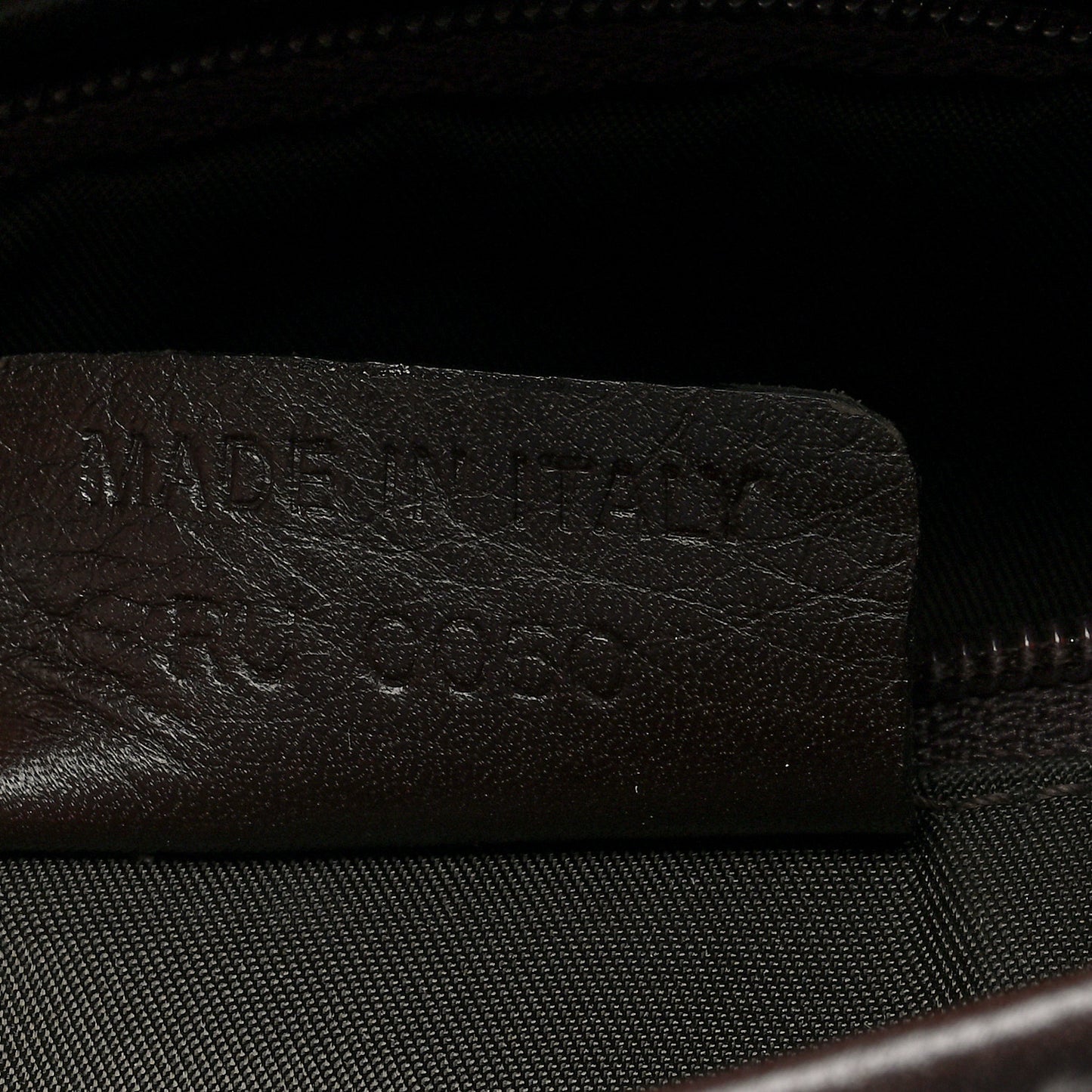 Ostrich Embossed Double Saddle Bag Brown