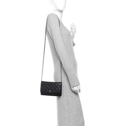 Chanel Caviar Quilted Wallet on Chain WOC Black 2 of 11