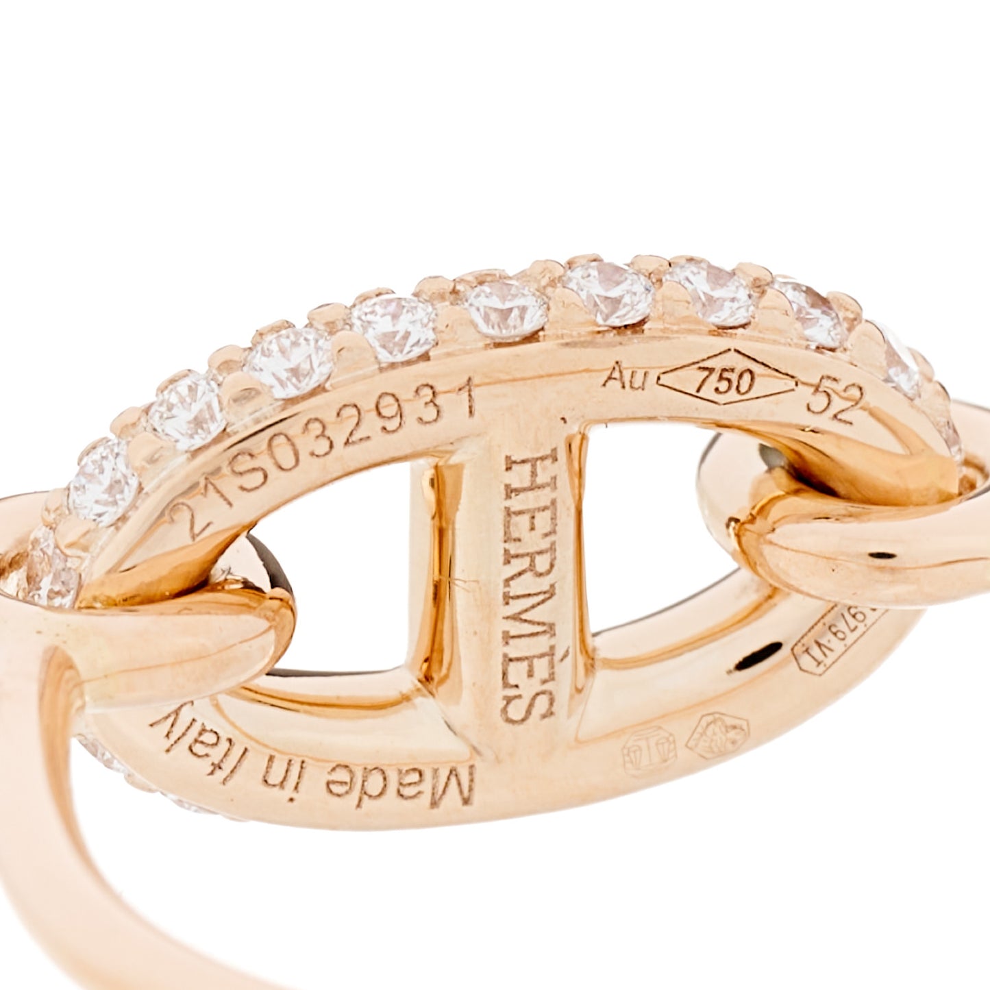 18K Rose Gold Diamond Farandole Ring 52 6