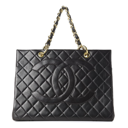 Chanel Lambskin Quilted Tote Black 1 of 10