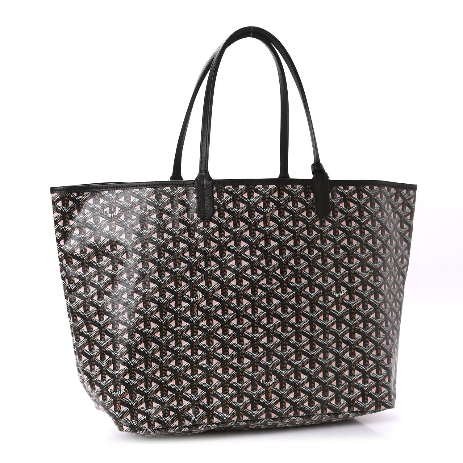 Goyard Goyardine Saint Louis Claire Voie PM Black Pink 3 of 9