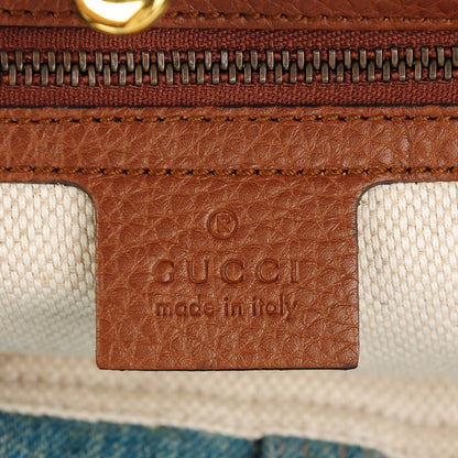 Gucci Denim Medium Soho Chain Shoulder Bag Blue 6 of 7