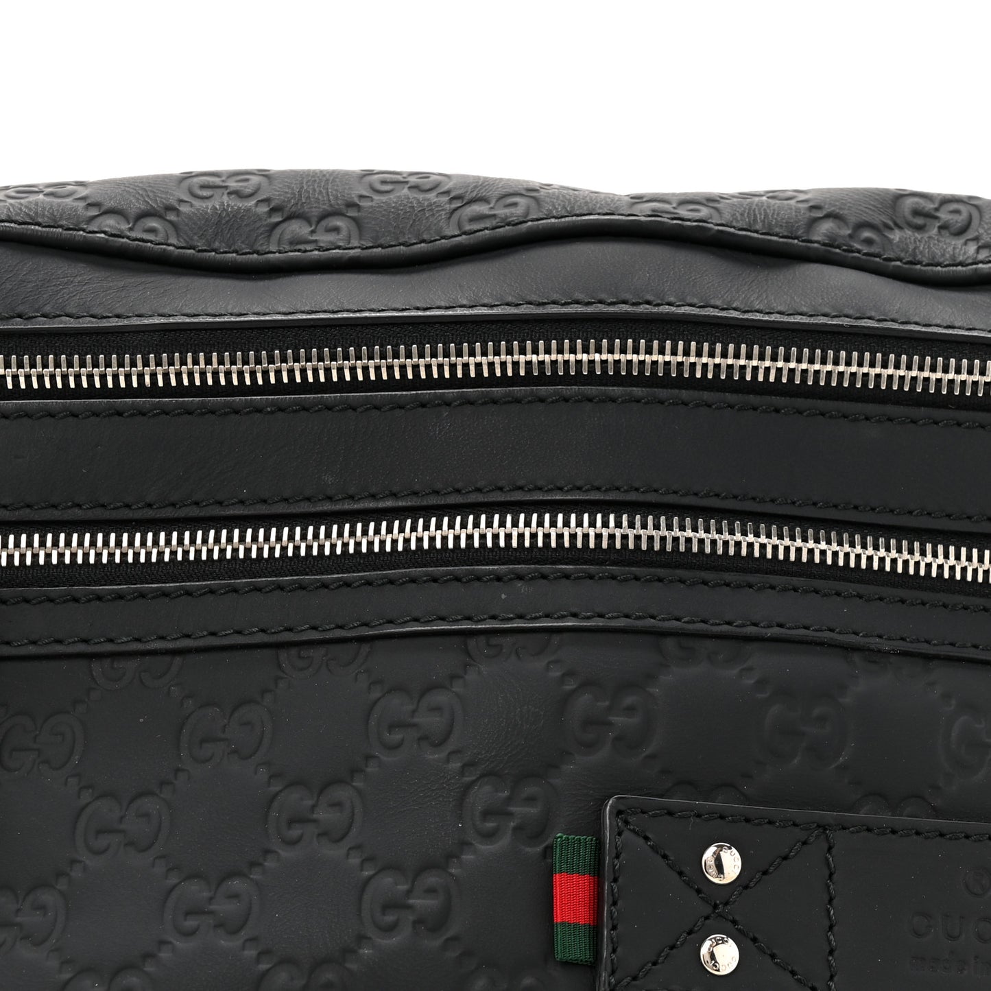 Guccissima Web Belt Bag Black