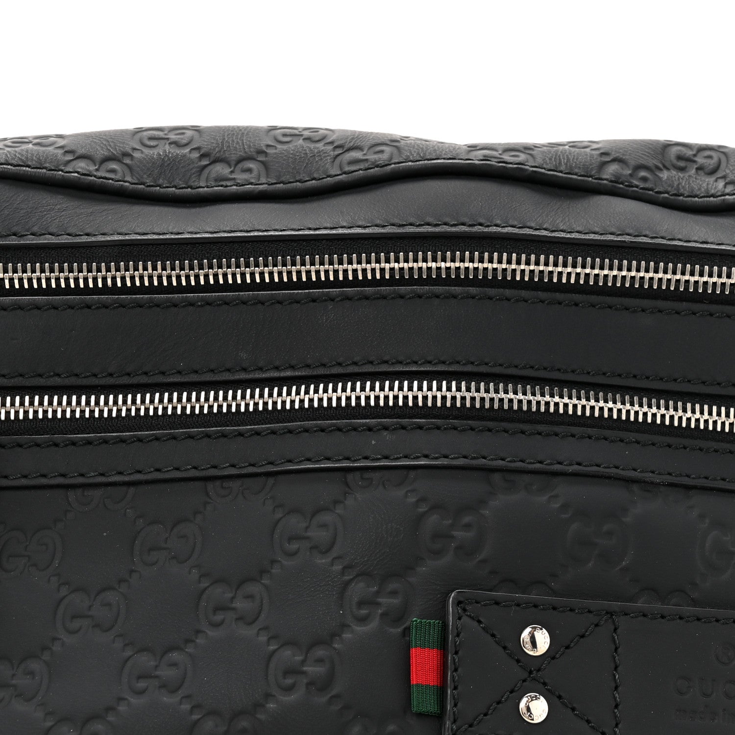 Gucci Guccissima Web Belt Bag Black 8 of 10