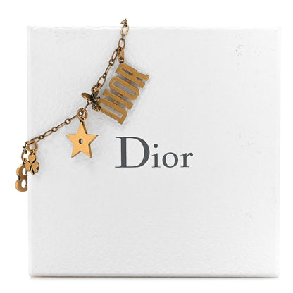 Christian Dior Metal Lucky Charms Bracelet Gold 5 of 5
