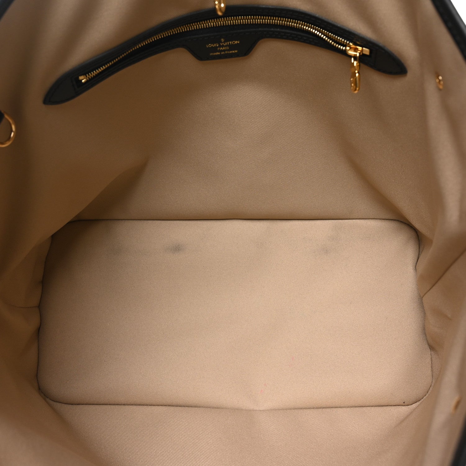 Louis Vuitton Cotton Monogram Embroidered Neverfull MM Beige Black 5 of 9