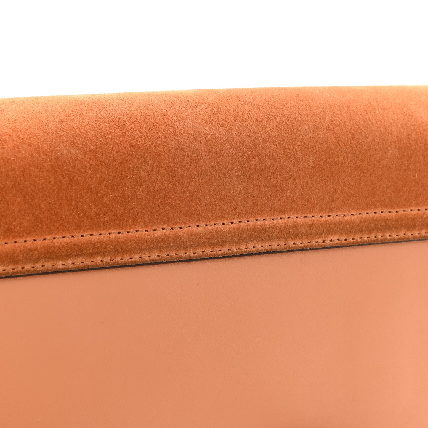Suede Calfskin Small Faye Shoulder Bag Marrone