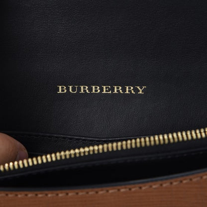 Burberry Grainy Calfskin House Check Small Buckle Bag Brown 7 of 9