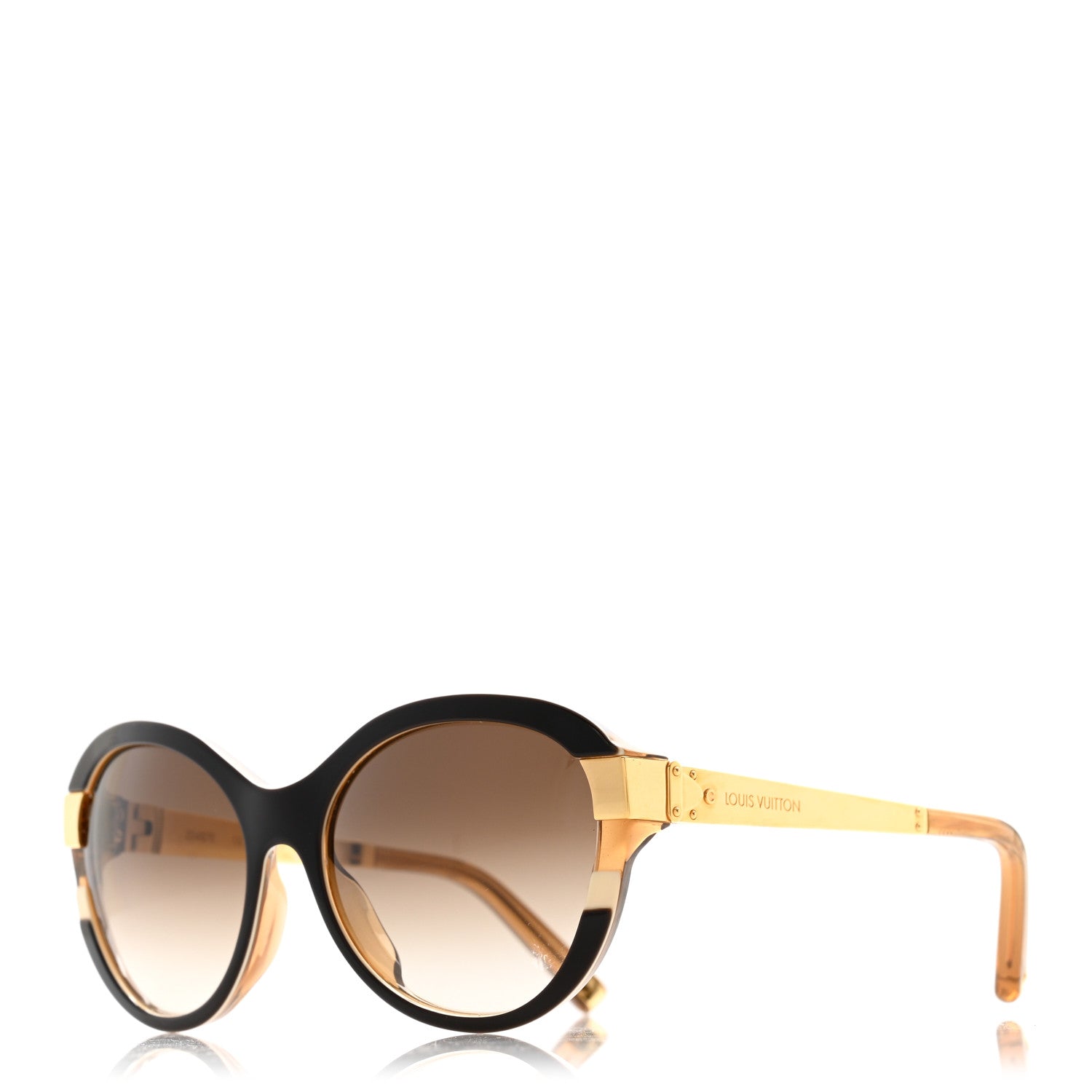 Louis Vuitton Petit Soupcon Cat Eye Sunglasses Z0487E Brown 1 of 9
