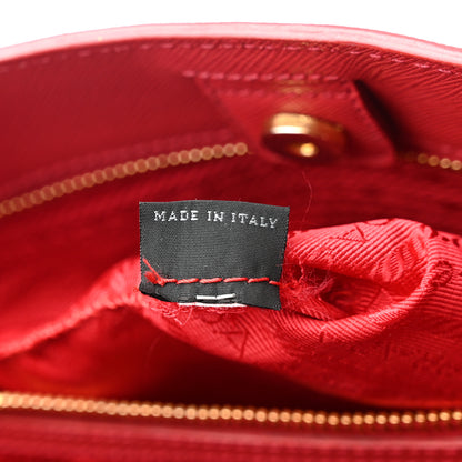 Prada Saffiano Lux Large Tote Fuoco 6 of 19