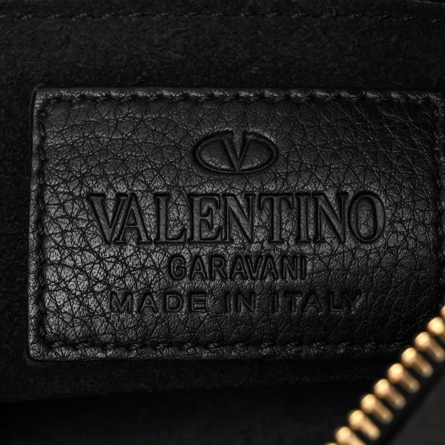Valentino Garavani Calfskin C-Rockee Sagittarius Fringe Clutch Black 6 of 6