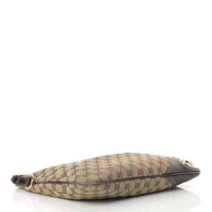 Gucci Monogram Medium New Britt Hobo Dark Brown 4 of 14