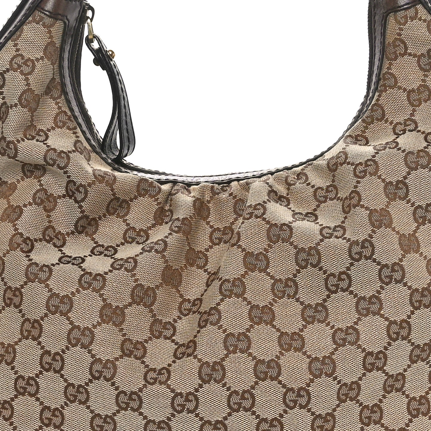 Monogram Medium Interlocking Hobo Dark Brown