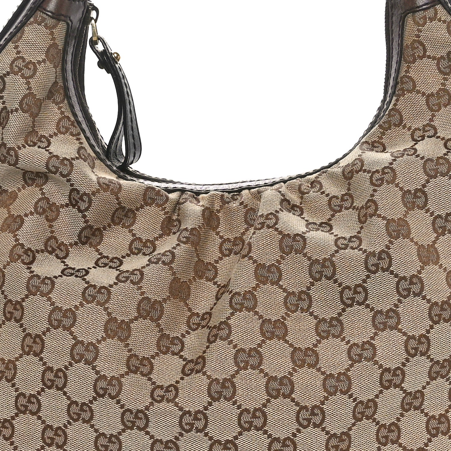 Gucci Monogram Medium Interlocking Hobo Dark Brown 5 of 10