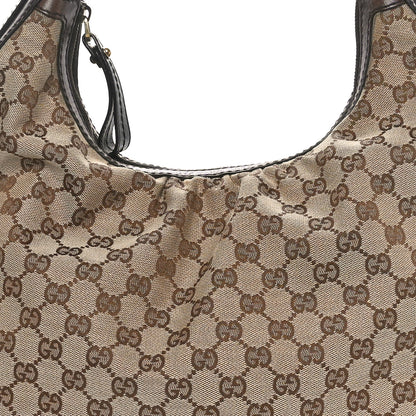 Gucci Monogram Medium Interlocking Hobo Dark Brown 5 of 10