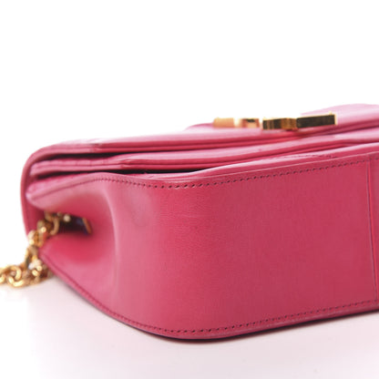Saint Laurent Lambskin Matelasse Chevron Monogram Small Sulpice Bag Fuchsia 7 of 10