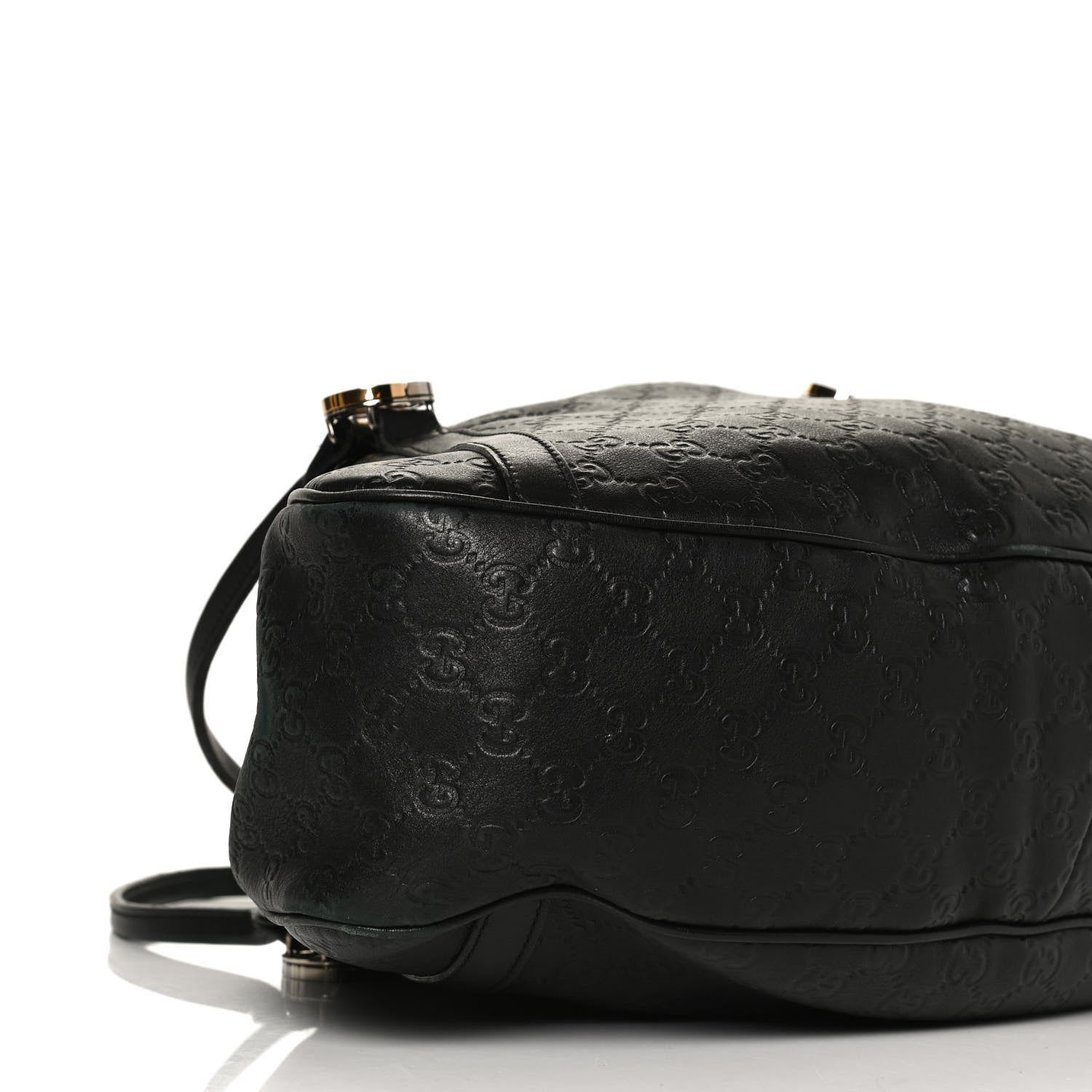 Gucci Guccissima Medium GG Twins Shoulder Bag Black 8 of 12