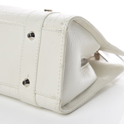 Christian Dior Calfskin Cannage Stitched Small Lady East West Lady Dior White 9 of 26