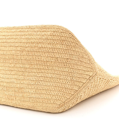 Loewe Raffia Paula's Ibiza Fold Shopper Tote Natural Tan 8 of 9