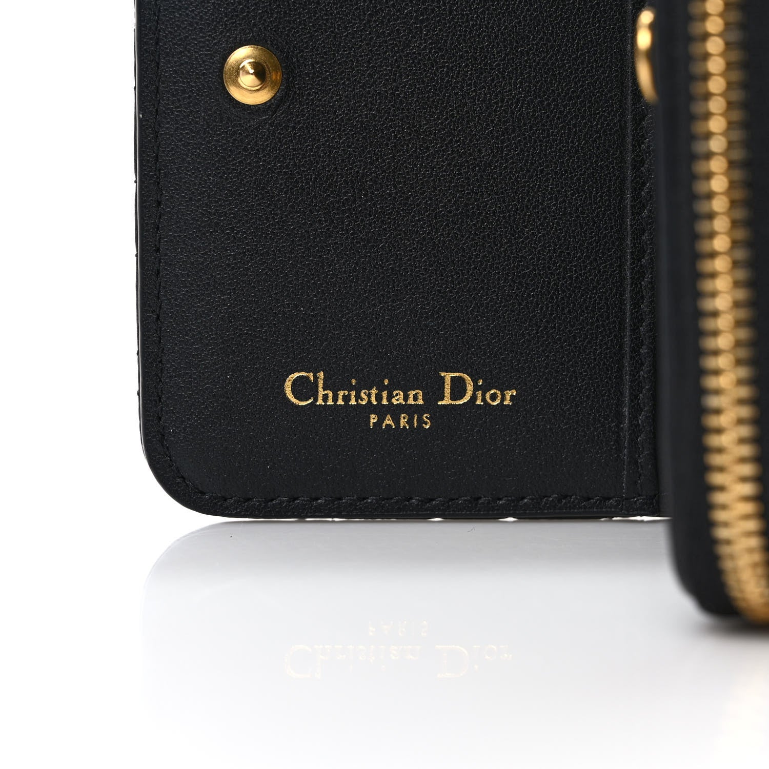 Christian Dior Grained Calfskin Supple Cannage Caro Scarlet Zipped